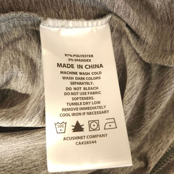 FootJoy Womens Small Gray Grey Engineered Jersey 1/4 Zip Pullover Sweatshirt - Picture 4 of 9